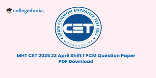 MHT CET 2025 23 April Shift 1 Question Paper (Available): Download Question Paper (PCM) with Answers PDF